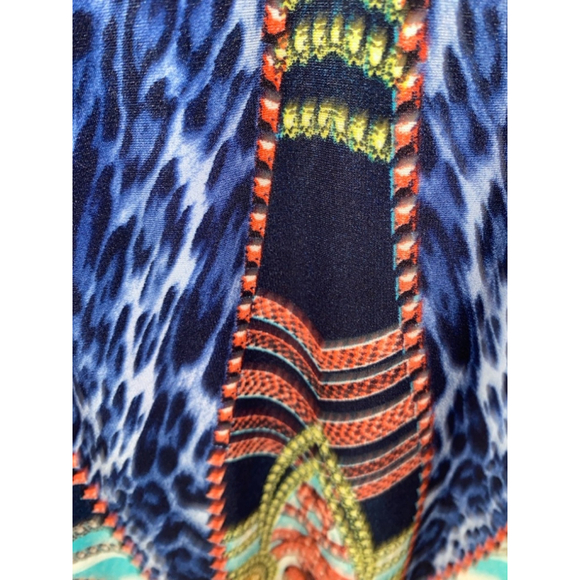 Women's Cache Dress, Blue Multi, Size 10 - Picture 3 of 6